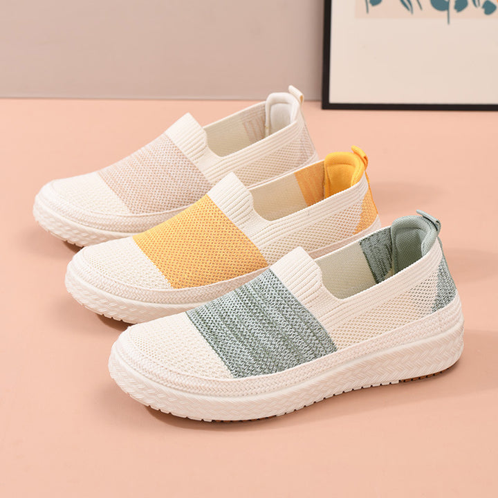 Breathable Knit Slip-On Walking Shoes
