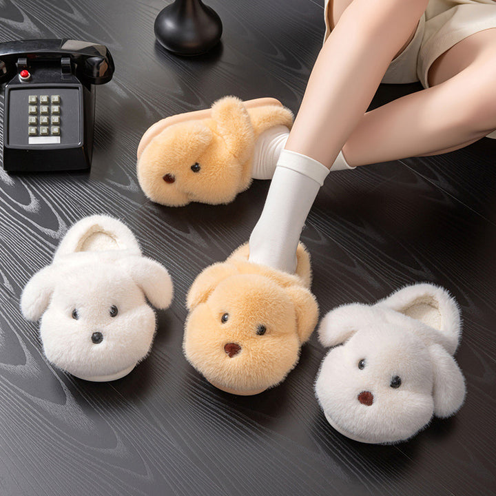 Plush Teddy Bear Slippers