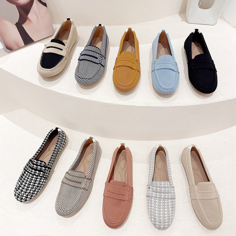 Houndstooth Penny Loafers