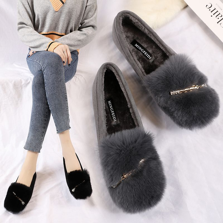 Faux Fur Lined Cozy Loafers