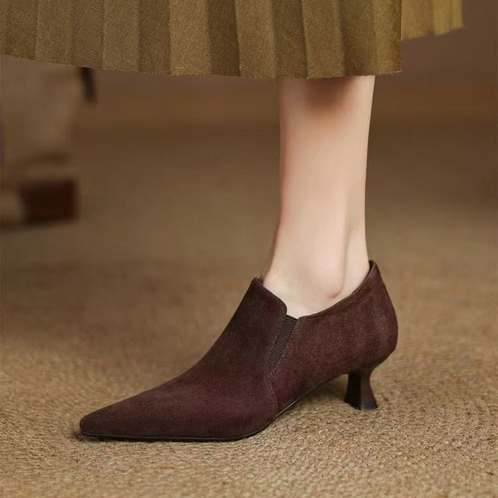 Pointed Toe Suede Pumps
