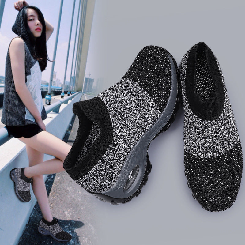Breathable Air Cushion Slip-On Sneakers