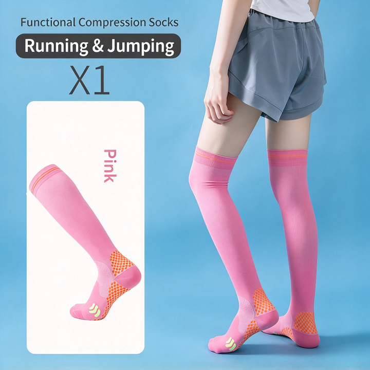 Knee-High Compression Sports Socks