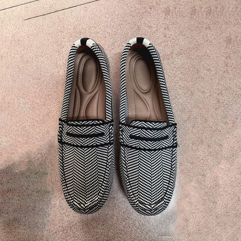 Houndstooth Penny Loafers