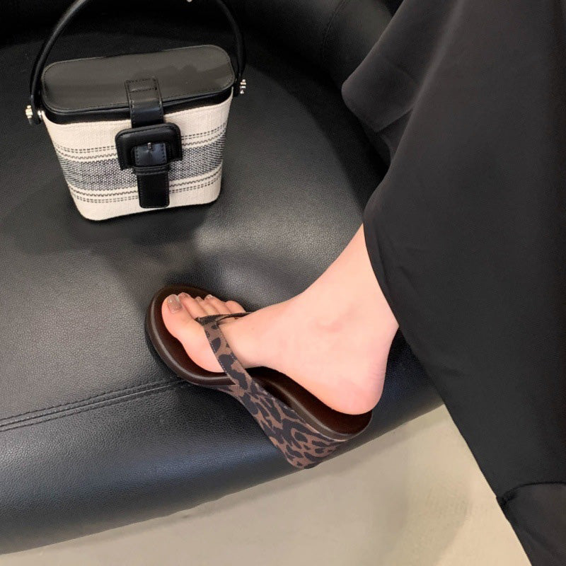 Retro Platform Wedge Flip-Flops
