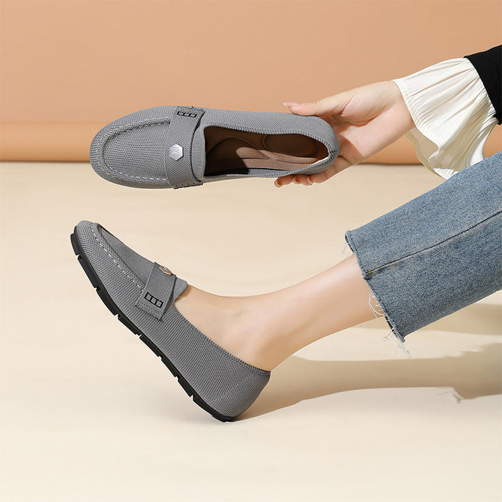 Soft Knit Slip-On Loafers