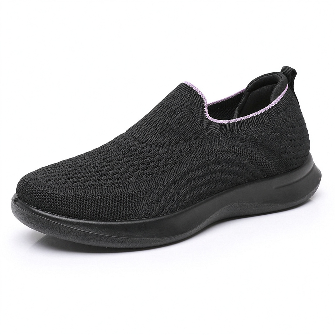 Breathable Knit Slip-On Walking Sneakers