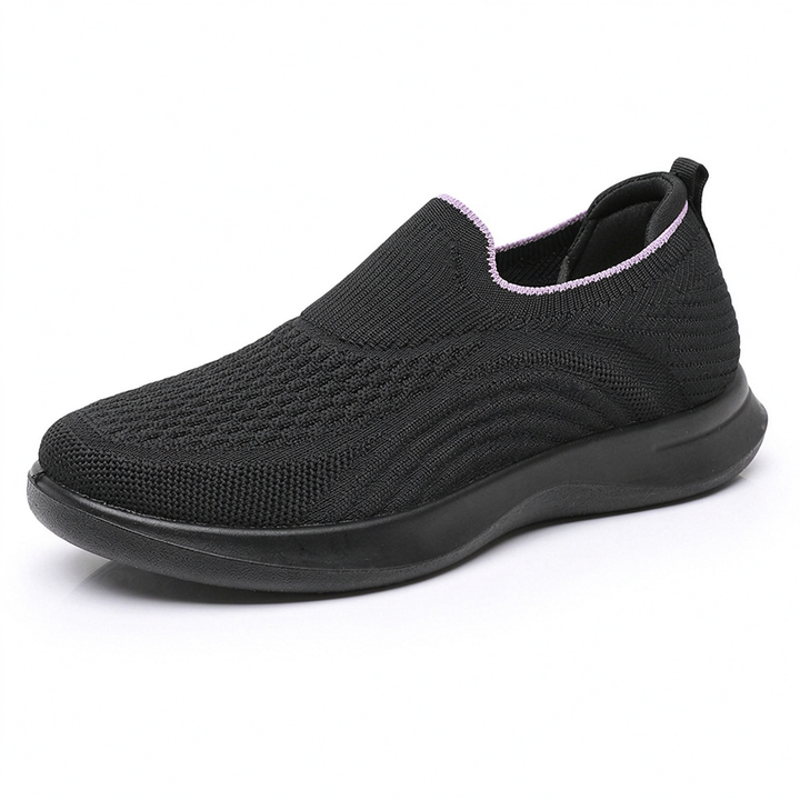 Breathable Knit Slip-On Walking Sneakers