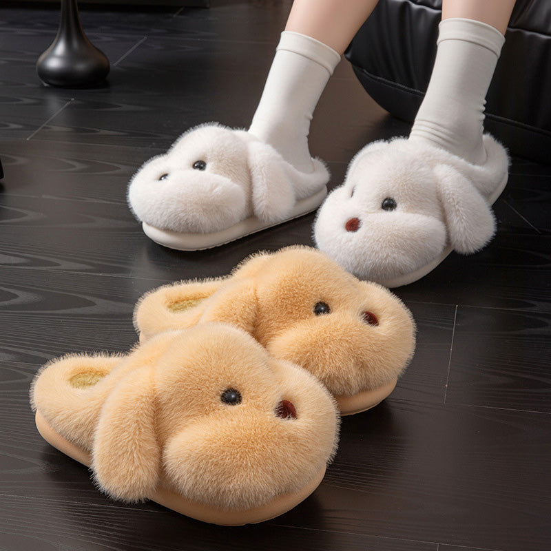 Plush Teddy Bear Slippers