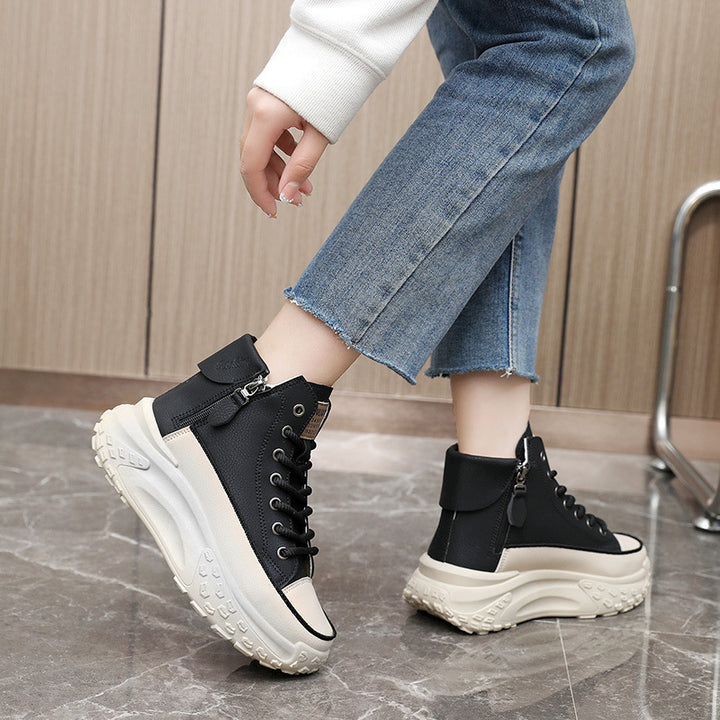 Chunky Platform High-Top Sneakers