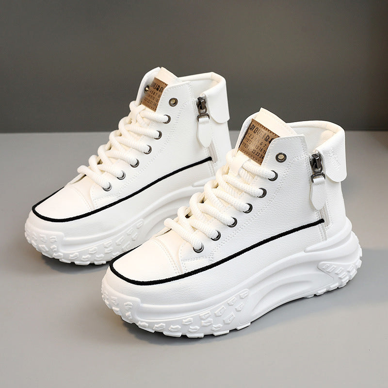Chunky Platform High-Top Sneakers