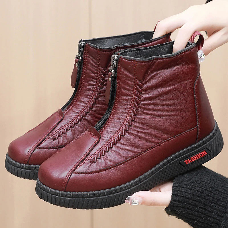 Classic Front Zip Comfort Ankle Boots