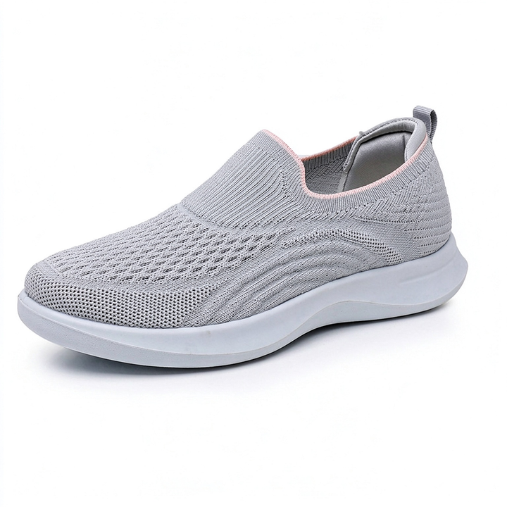 Breathable Knit Slip-On Walking Sneakers