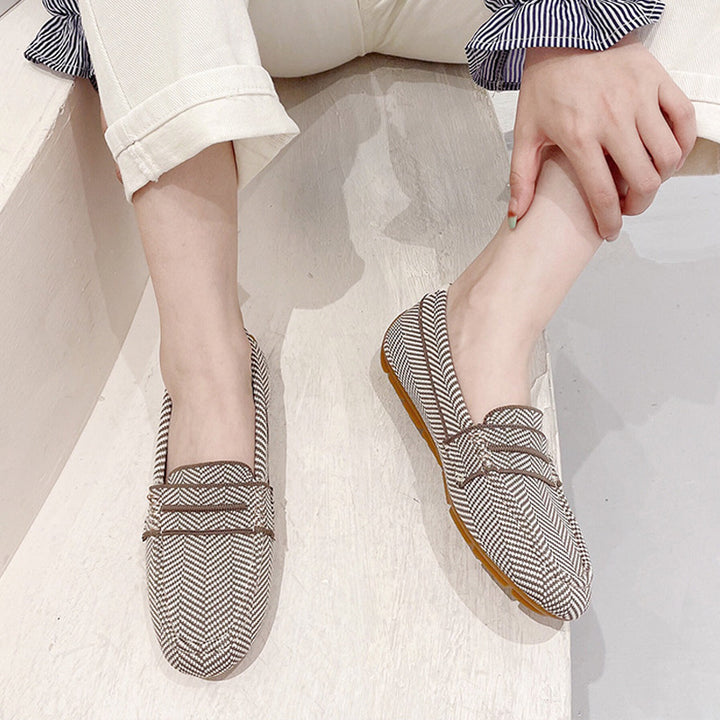 Houndstooth Penny Loafers