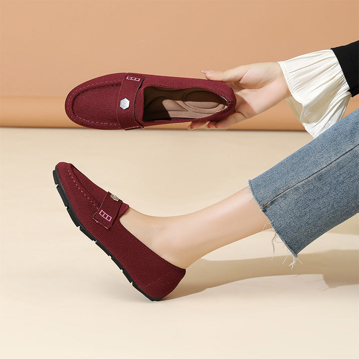 Soft Knit Slip-On Loafers