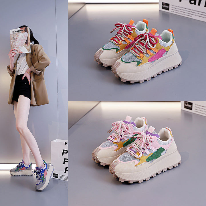 Colorblock Chunky Platform Sneakers