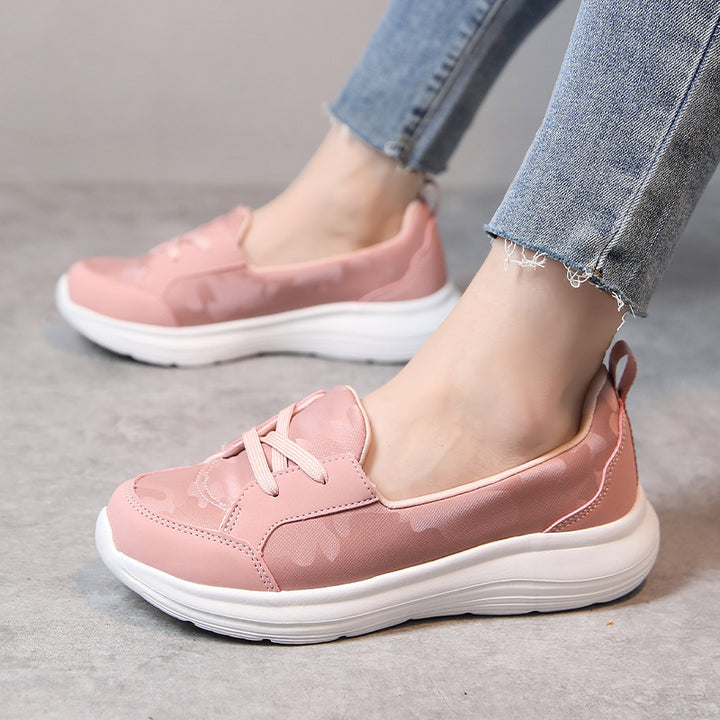 Lightweight Lace-Up Slip-On Walking Shoes
