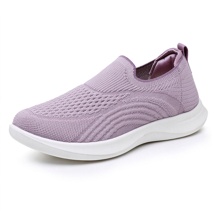 Breathable Knit Slip-On Walking Sneakers