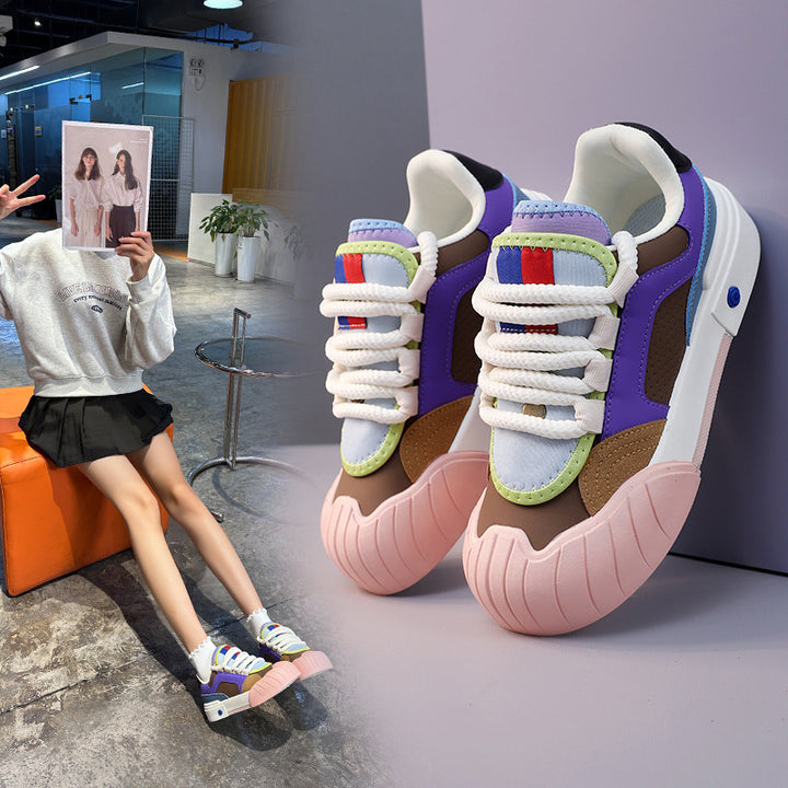 Colorblock Chunky Platform Sneakers