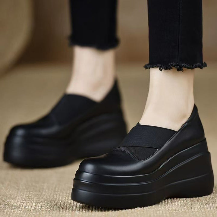 Comfort Platform Wedge Slip-On Shoes