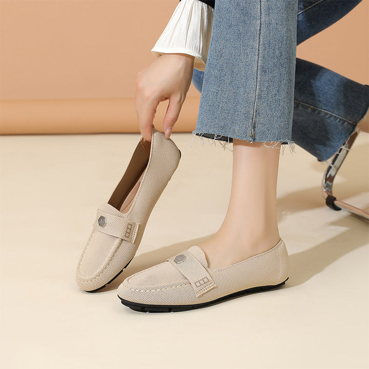 Soft Knit Slip-On Loafers