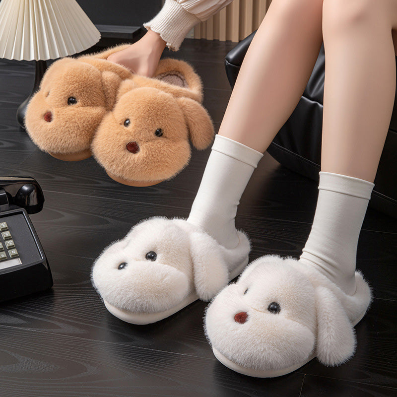 Plush Teddy Bear Slippers