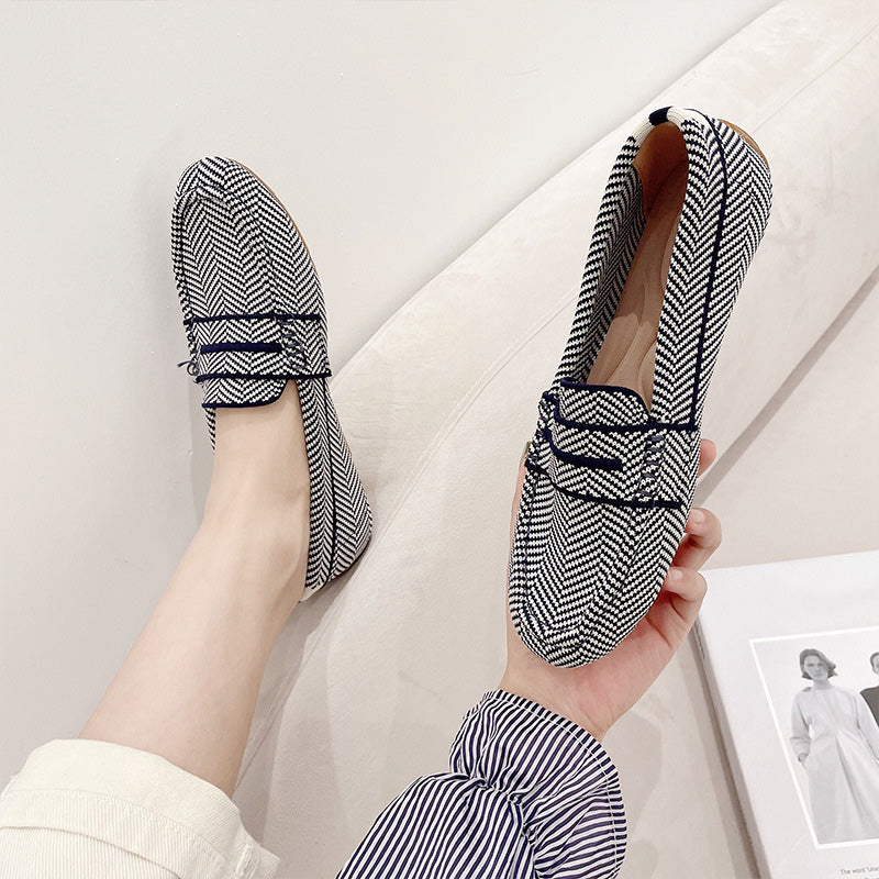 Houndstooth Penny Loafers