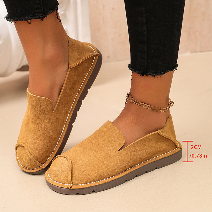 Vintage Suede Slip-On Loafers