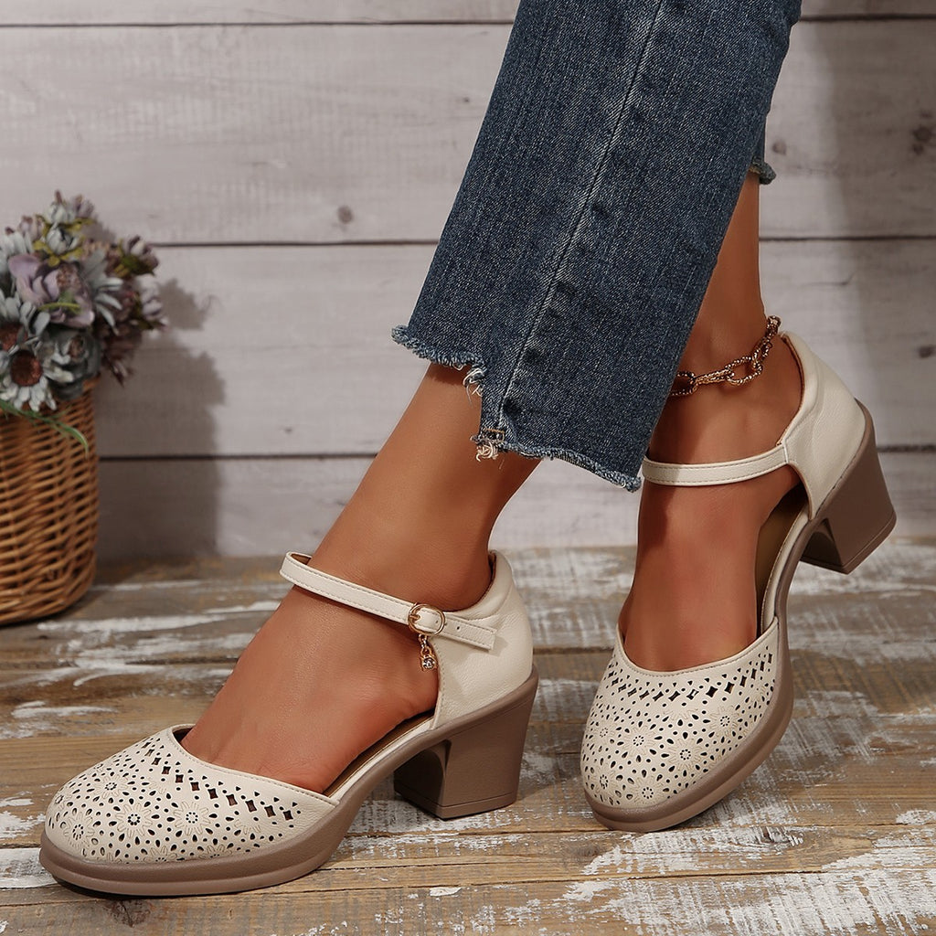 Vintage Fisherman Block Heel Sandals