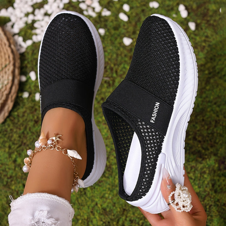 Breathable Knit Slip-On Sneakers