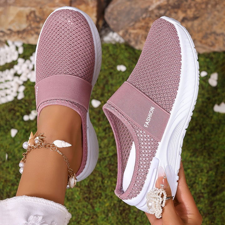 Breathable Knit Slip-On Sneakers