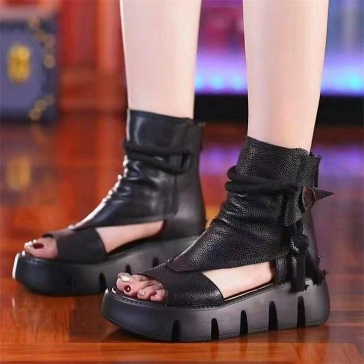 Chunky Platform Ankle Sandals