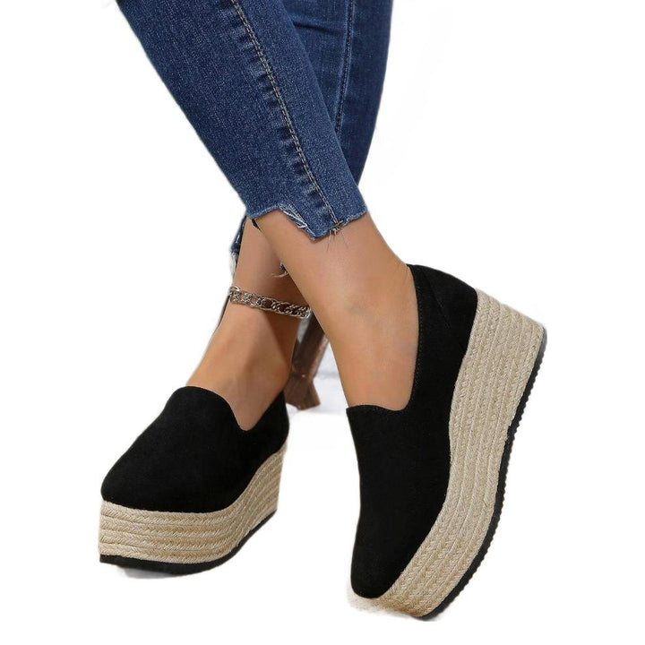 Espadrille Wedge Slip-On Shoes
