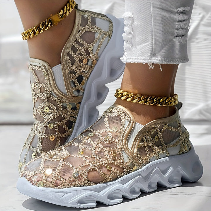 Sequin Slip-On Sneakers