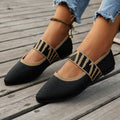 Knit Pointed-Toe Loafers