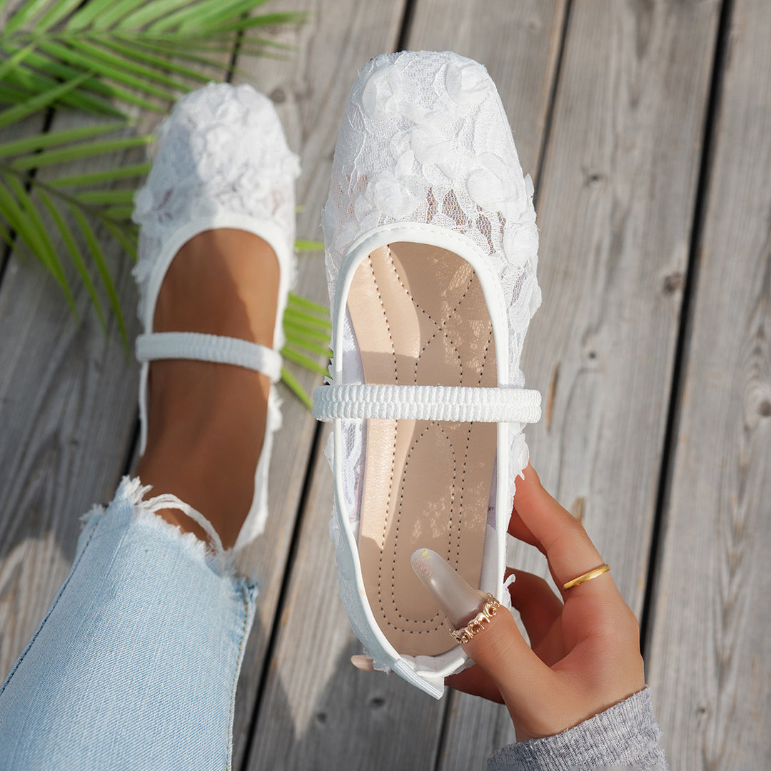 Square Toe Flat Loafers for Women