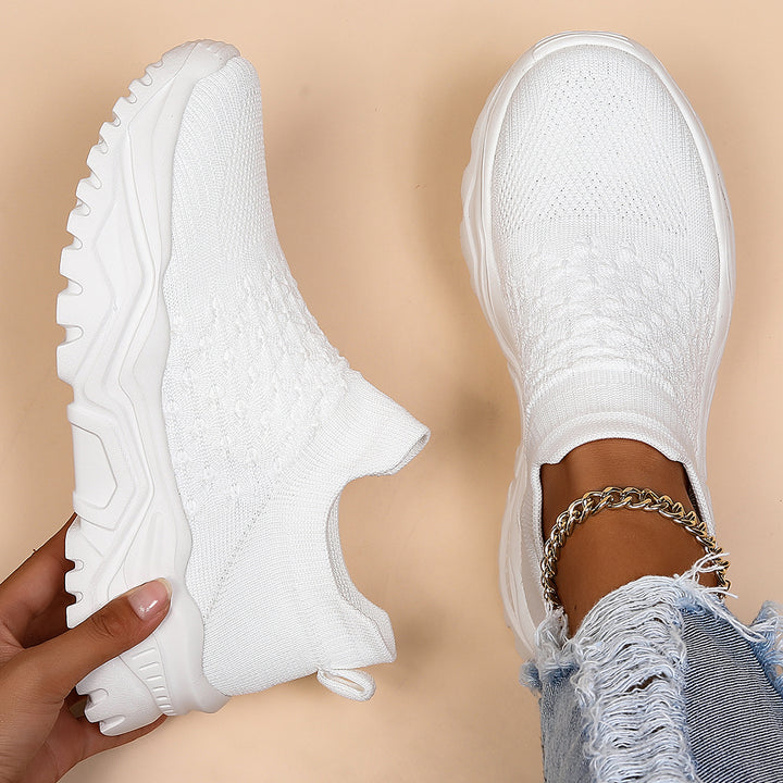Knit Slip-On Walking Sneakers