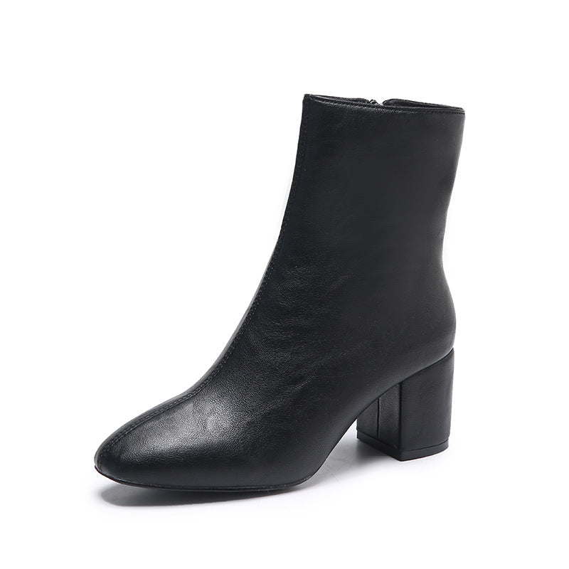Classic Block Heel Ankle Boots