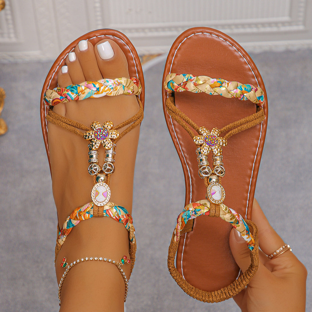 Handcrafted Beaded Bohemian Sandals