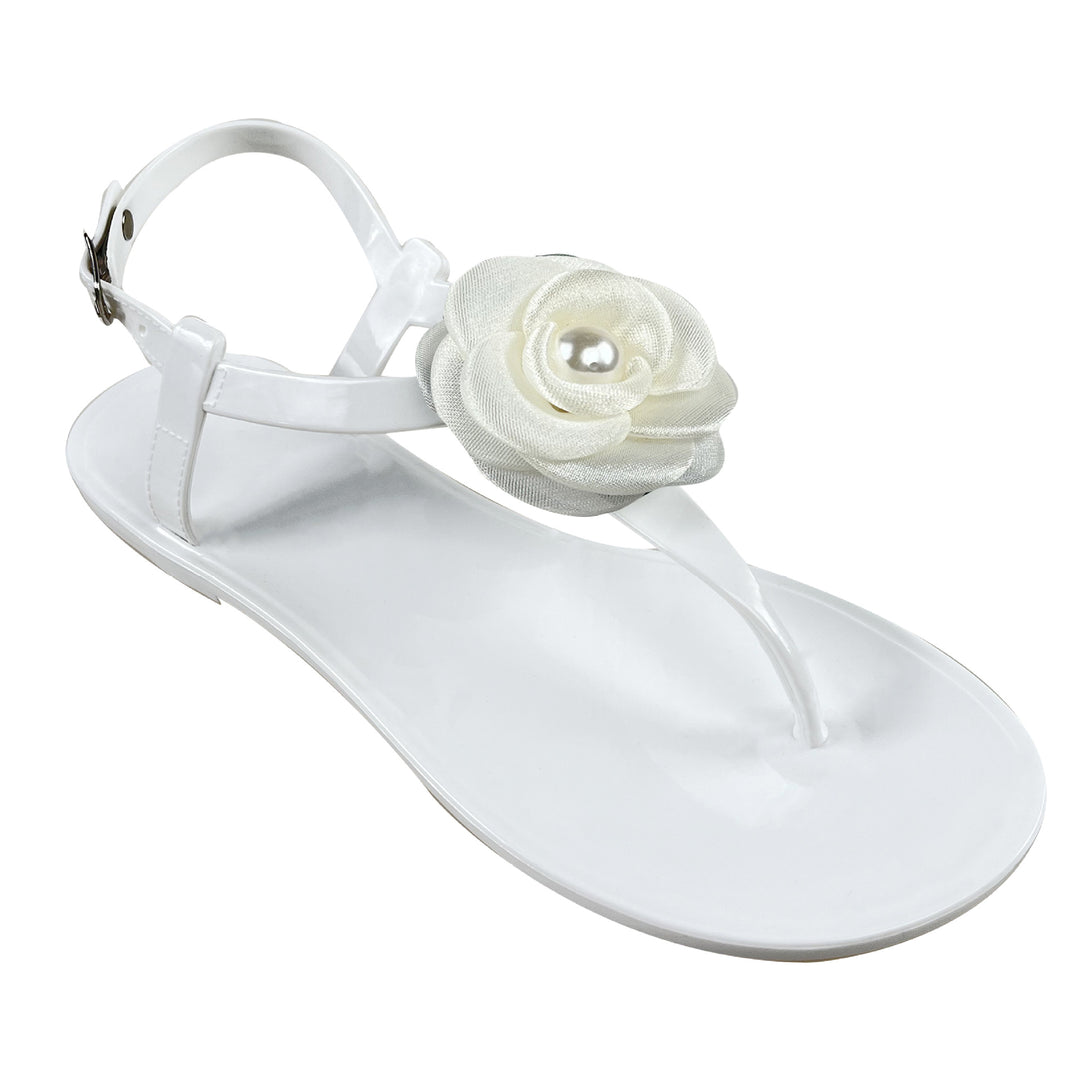 Flower Strap Flat Sandals