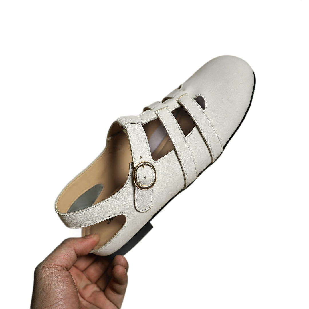 Vintage Cutout Closed Toe Roman Sandals