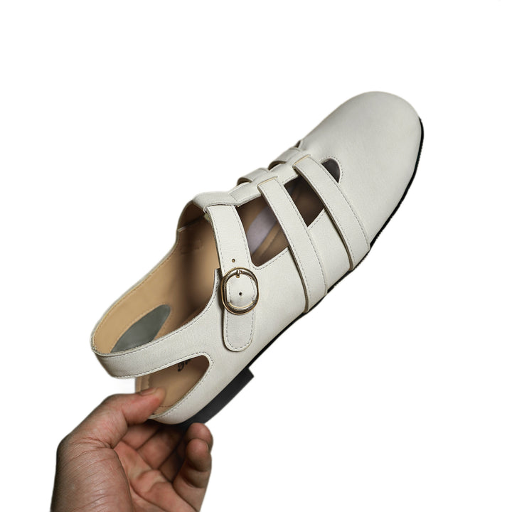 Vintage Cutout Closed Toe Roman Sandals