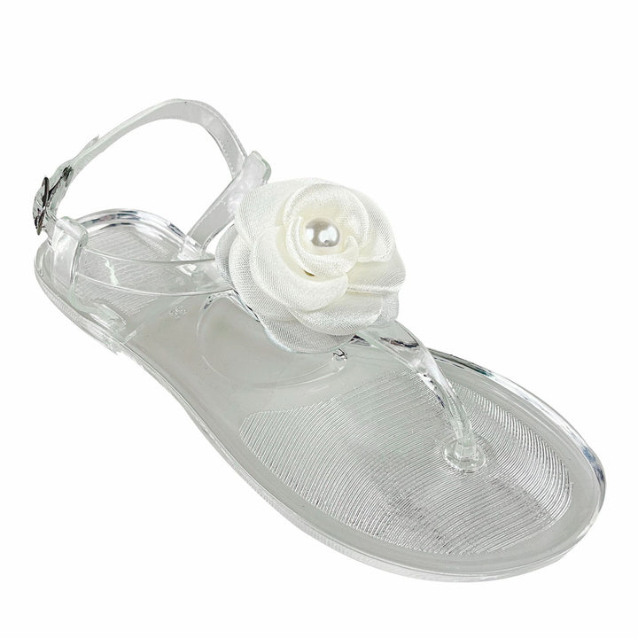 Flower Strap Flat Sandals