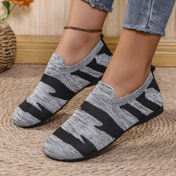 Breathable Knit Slip-On Sneakers