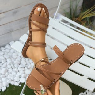 Strappy Flat Sandals