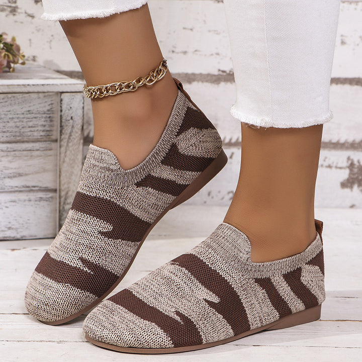 Breathable Knit Slip-On Sneakers