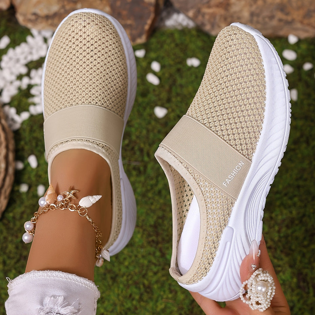 Breathable Knit Slip-On Sneakers