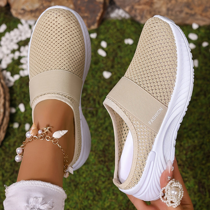 Breathable Knit Slip-On Sneakers