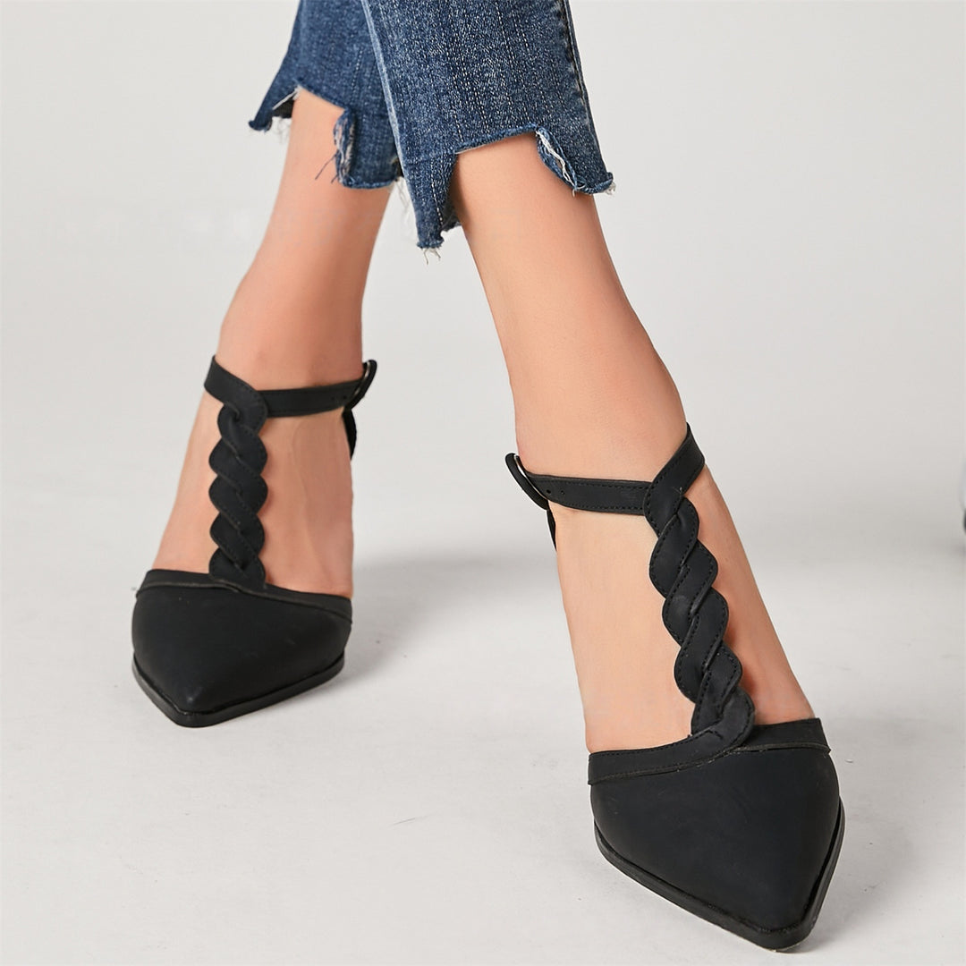 Pointed Toe Block Heels