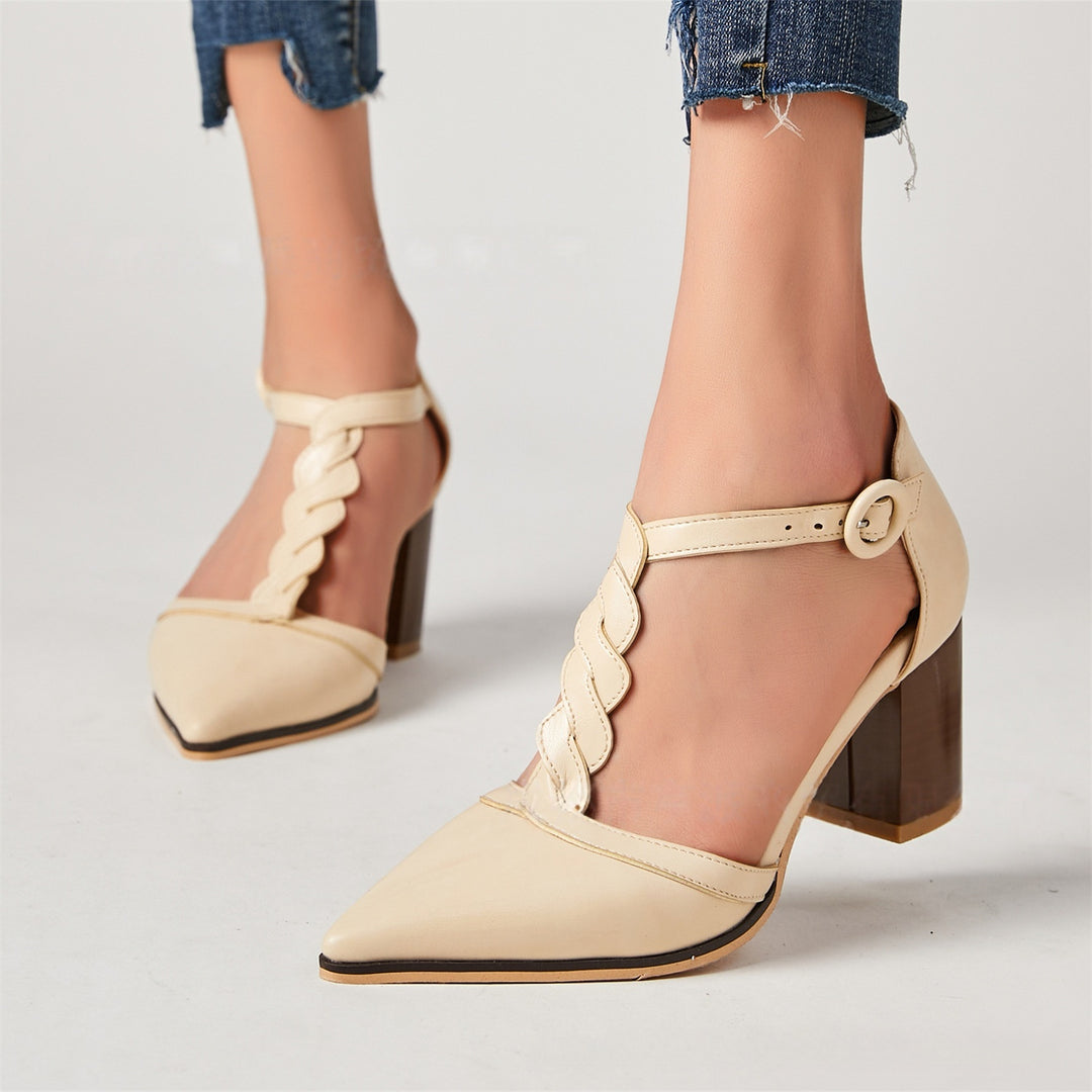Pointed Toe Block Heels